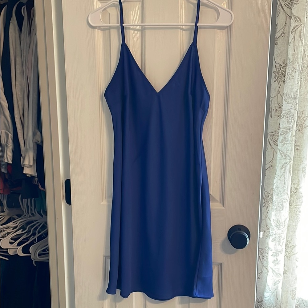 LIKE NEW Elegant gorgeous Blue Spaghetti Strap Dress